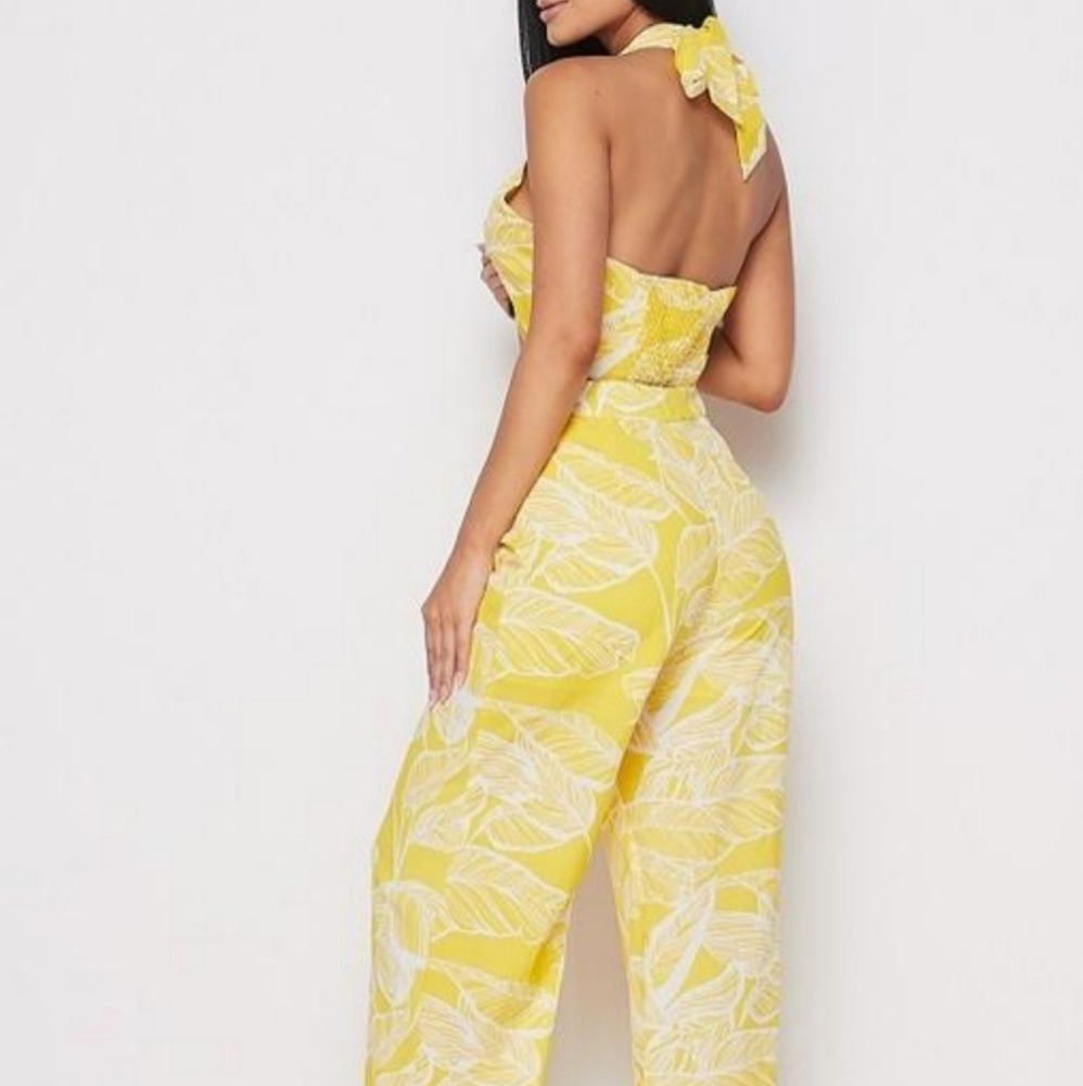 Yellow Leaves Printed Set - Picture 2 of 5